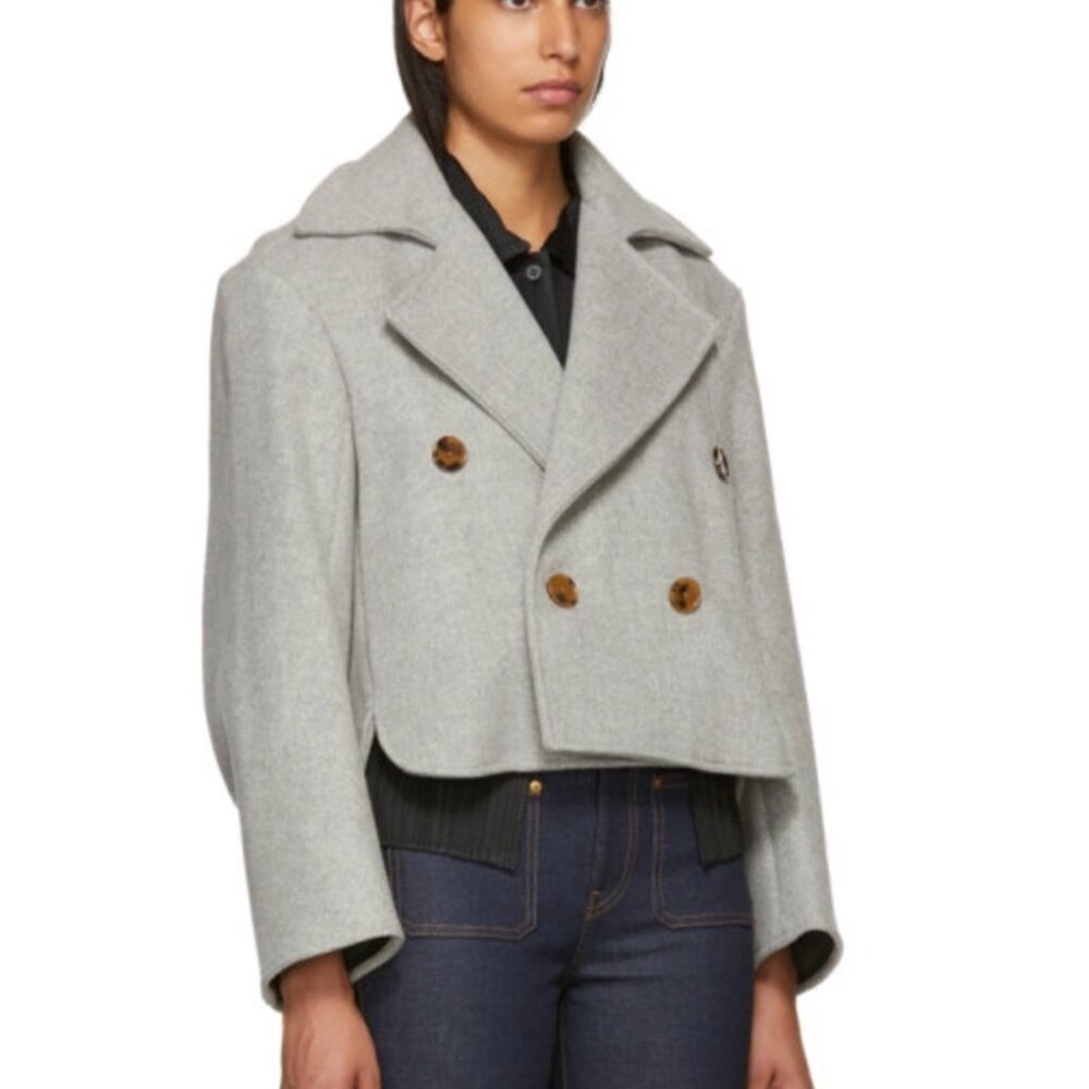 LAST CHANCE Khaite Wool Jacket Double Breasted Carlotta Jacket